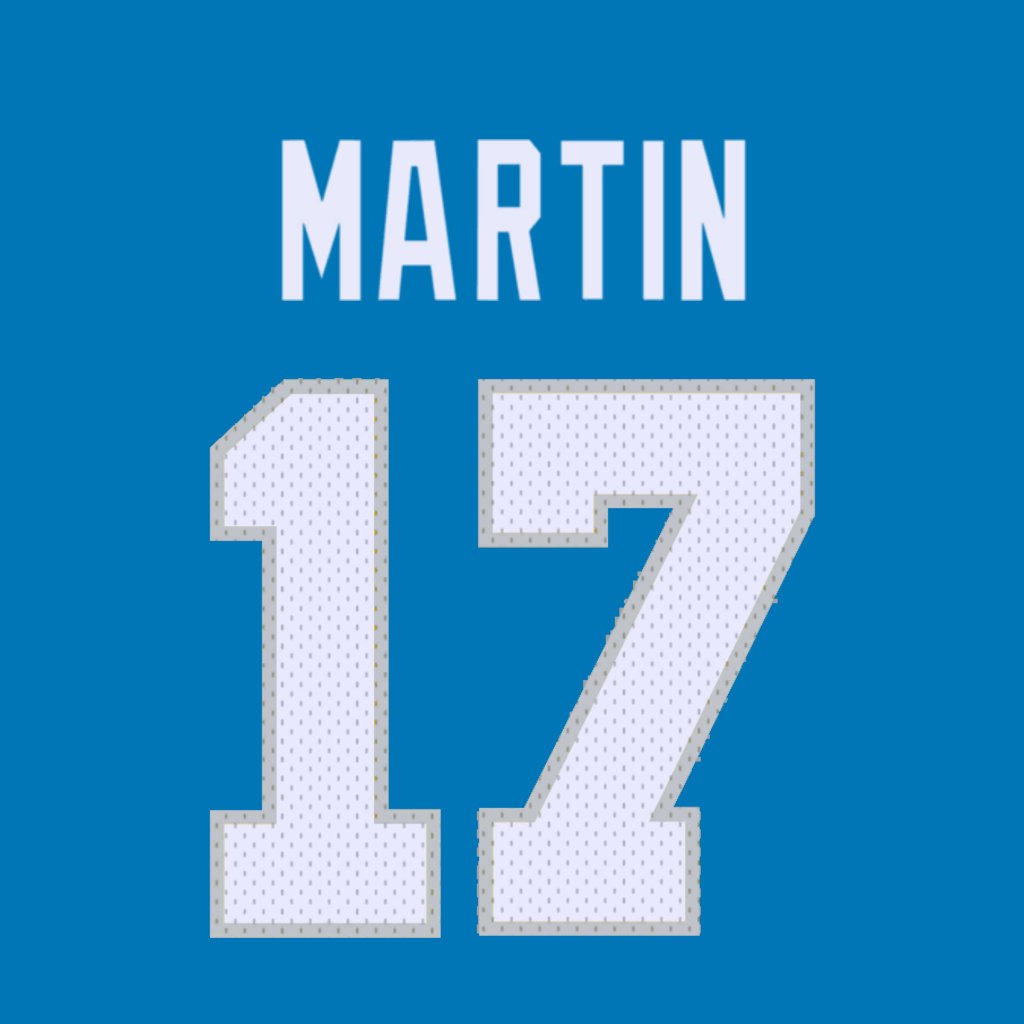 Detroit Lions WR Tay Martin (@_Taymartin1) is wearing number 17