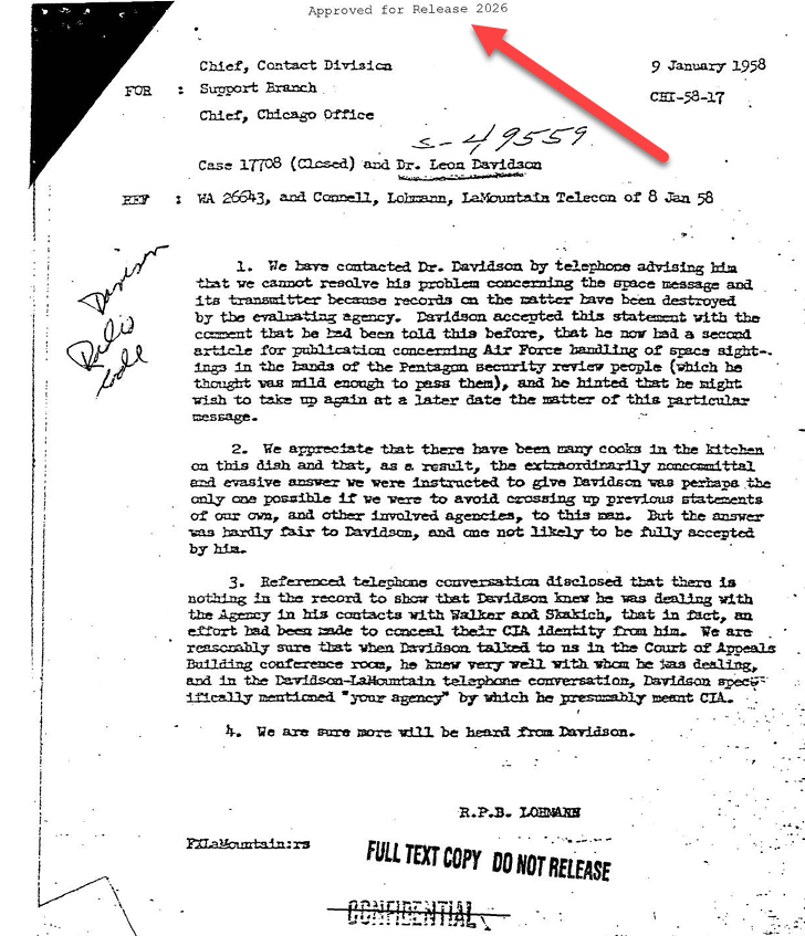 theblackvault's tweet photo. This isn't the only example I found today, but the CIA is not very forthcoming that documents they are stamping released in 2026 (that whole "aura of transparency" illusion) were actually records I got fully declassified, in this specific case, 7 years ago!

This sham runs deep! https://t.co/5ef3hnHmx4