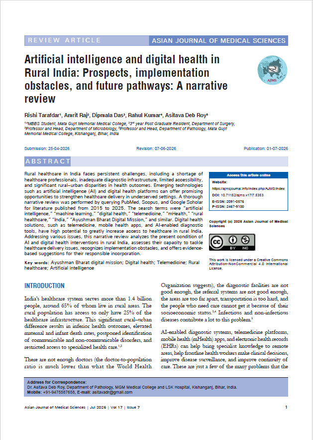 arun732003's tweet photo. #DigitalHealthIndia #AIInHealthcare #RuralHealthInnovation #HealthTechTransformation #ImplementationChallenges #FuturePathways #HealthcareEquity #NarrativeReview #PublicHealthIndia #SmartHealthSolutions #AIForGood #RuralHealthcareAccess #DigitalMedicine #HealthPolicyIndia https://t.co/QAPFdcl1JB