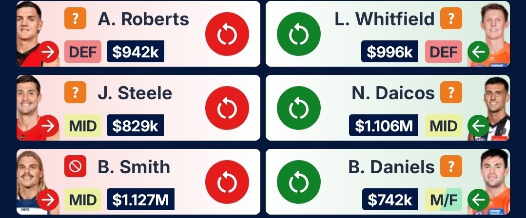 bl44ke's tweet photo. @JetCite Thoughts on trade v hold baz? Option 1: https://t.co/smk9kuLStM