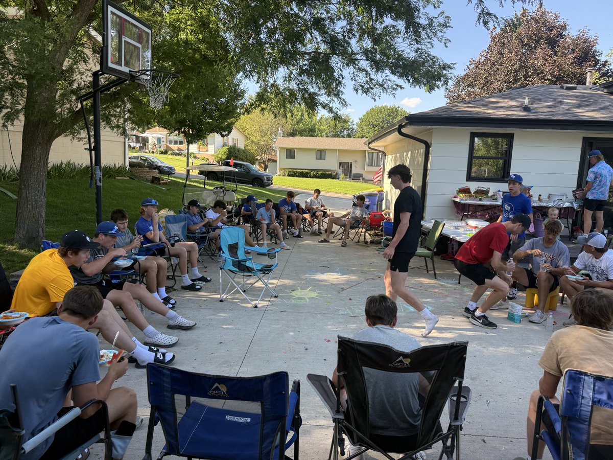 VMBaseball2026's tweet photo. Middle of an 8 game week means team meal. Big shout out to Mrs. Swartz and the parents that sent stuff and made it happen. Now 6 games in the next 3 days #VanMeterBaseball https://t.co/B2rxVskV6Z