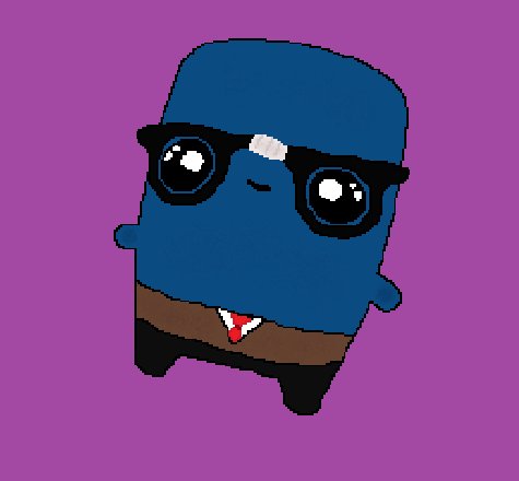 InferniteYT's tweet photo. First sprite is complete! Second will be Lace (my pfp) 
Nerd Sprite
Ability: Small chance to deal extra damage when hitting an opponent with a weapon
#designasprite @TaborTimeYT https://t.co/rEUCZmqtyM