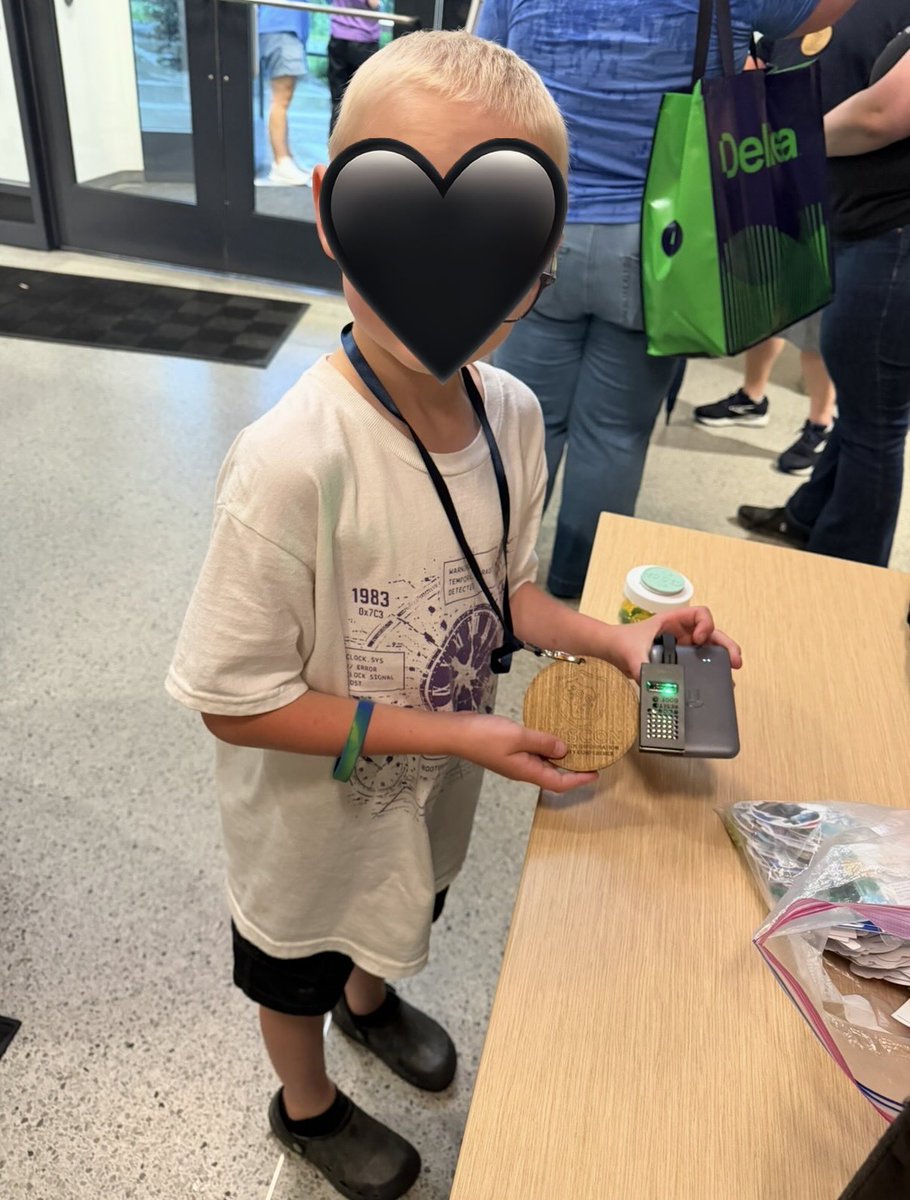 lightl3aks's tweet photo. We missed barely missed 2nd place in the CTF but won tickets to a couple future cons to go to together.

He was the moving access point for the fox hunt and enjoyed making it invisible when he saw somebody connecting. https://t.co/qdsAt3J509