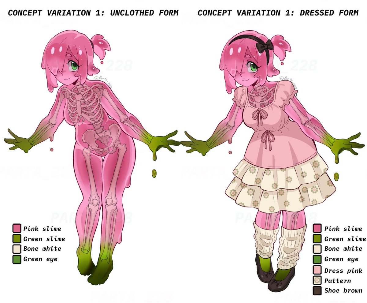 parta_228's tweet photo. Soft on the outside, but she definitely has a backbone! 
#OC #CharacterDesign #SlimeGirl #MonsterGirl https://t.co/j8KaNKrc5V