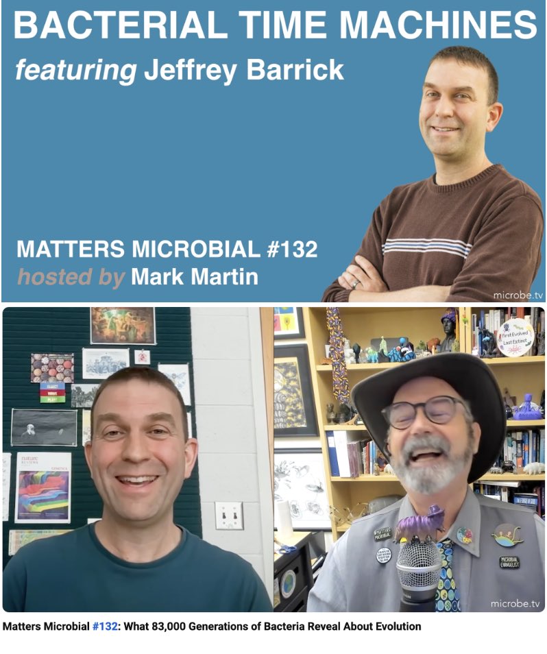 markowenmartin's tweet photo. New episode of #MattersMicrobial! This time, Dr. Jeff Barrick joins the #QualityQuorum to discuss the LTEE and microbial evolution. I had such fun and learned so much. Please spread the #GoodMicrobialWord? @ASMicrobiology @univpugetsound @profvrr
https://t.co/TTgjJxhbeI https://t.co/ywSEdS46gx