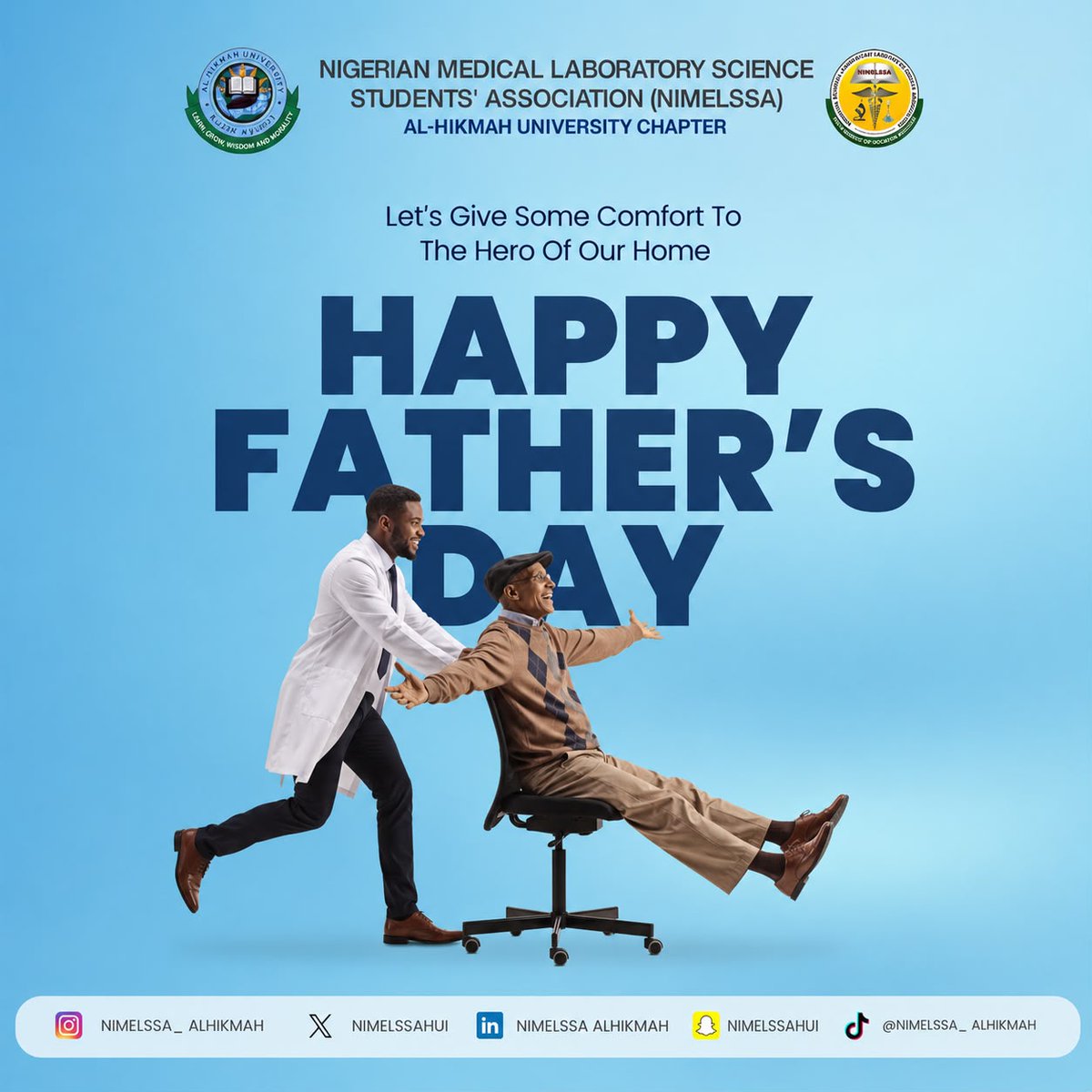 NIMELSSAHUI's tweet photo. To every father, guardian, and father figure-thank you for the sacrifices,strength, and endless love. Today, we celebrate you. Happy Father's Day 💙 
#happyfathersday
#fathersday2026 https://t.co/hatLRlbU01