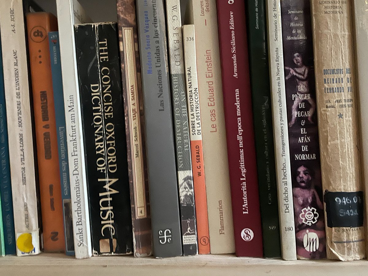 Radinitocmoi's tweet photo. @AnagramaEditor ..., Schaff, Scherer García, Schic, von Schoeler et al., Scholes, Schwob, Seara Vázquez, Sebald, 𝐒𝐞𝐛𝐚𝐥𝐝, Seksik, Semboloni &amp; Zini, Sem. de Historia de las Mentalidades, Sem. de Historia de las Mentalidades, Sem. de Historia de las Mentalidades, Sem. de Historia Moderna, ... https://t.co/lakQ70z0F9