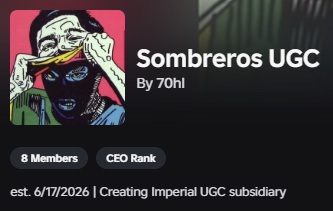 imperial_ugc's tweet photo. Creating Imperial UGC has officially acquired Sombrero UGC!

https://t.co/GD467garju

#RobloxUGC #Roblox #UGC #RobloxLimiteds #CreatingImperial #SombreroUGC https://t.co/VP7jMcaUFv