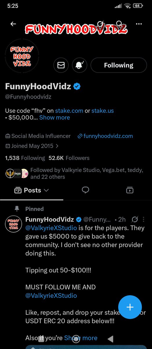 Joey_bezos's tweet photo. @Funnyhoodvidz @ValkyrieXStudio following all
under your code sir 

username Posdon https://t.co/q9n36UtIK0
