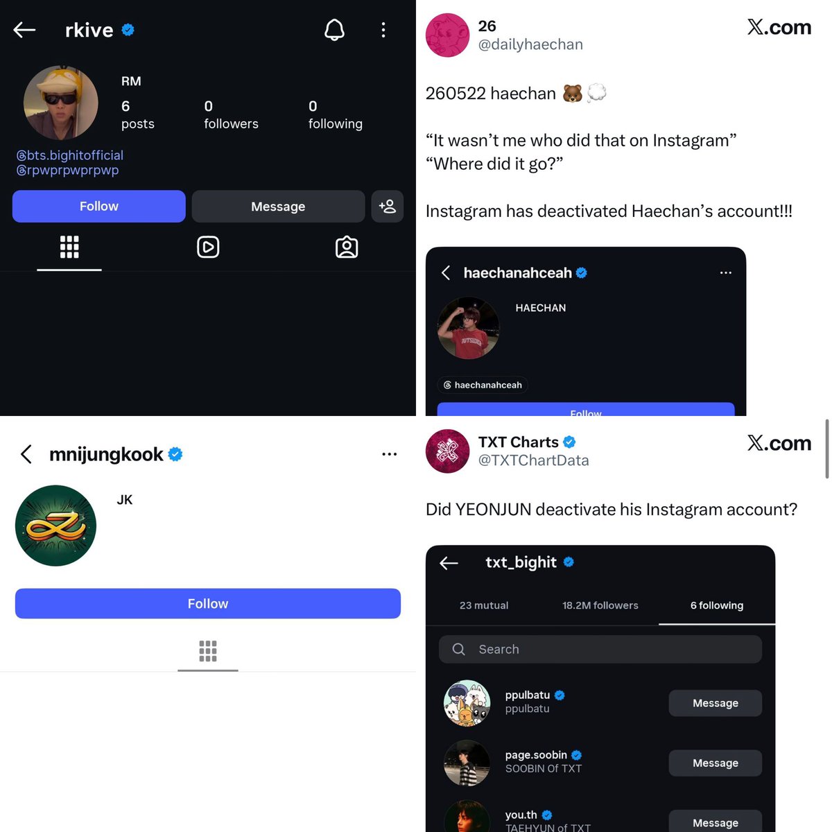 ARCHIVESHHJ's tweet photo. BREAKING: Mia embarrasses herself again

The issue has happened to multiple idols and is reportedly related to Meta AI faulty system not bots.If it were related to bot activity Felix’s account would’ve been one of the first to get suspended considering how often he relies on them https://t.co/YjNQV7qNc7