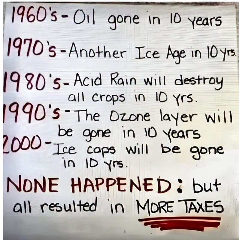 RYboating's tweet photo. I've lived through all of the fearmongering. 🙄

That's why I listen to none of their BS anymore!😉

This comes from  the same people who tell you men can get pregnant. 😂

Science is not their strong point. 😉 https://t.co/LQ8nlIc0cn