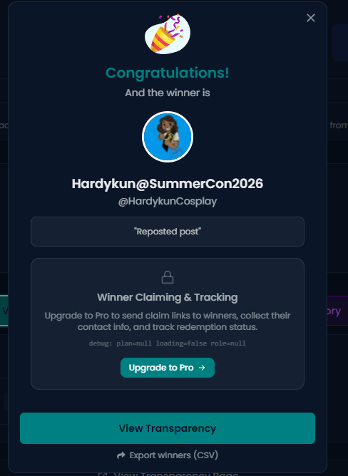 CardGameNomad's tweet photo. Winner is @HardykunCosplay 

Winner was chosen using @torensafe 

Please DM me to claim your prize. I will ship out next week once I'm fully recovered from my surgery. https://t.co/hVtJKYT9cO