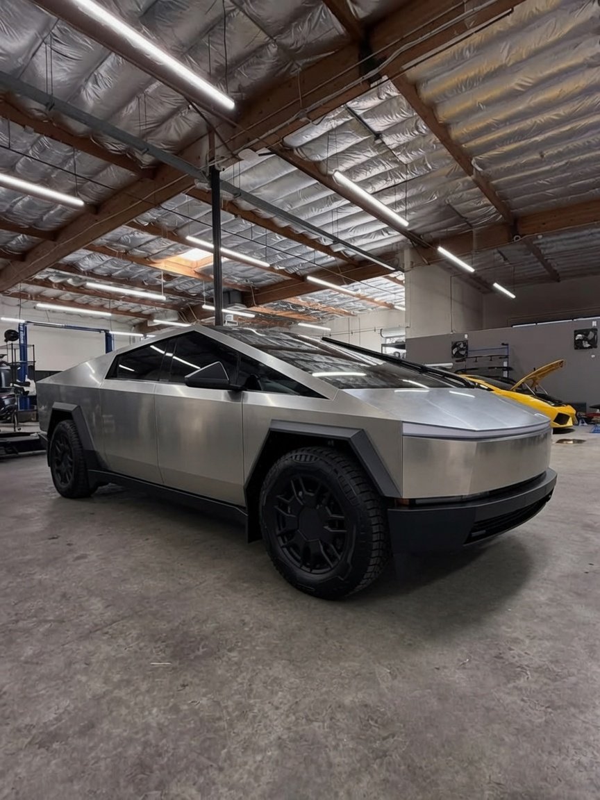 Chansoo's tweet photo. Tesla Cybertruck 📐♥️ https://t.co/6ij3QFWaxh