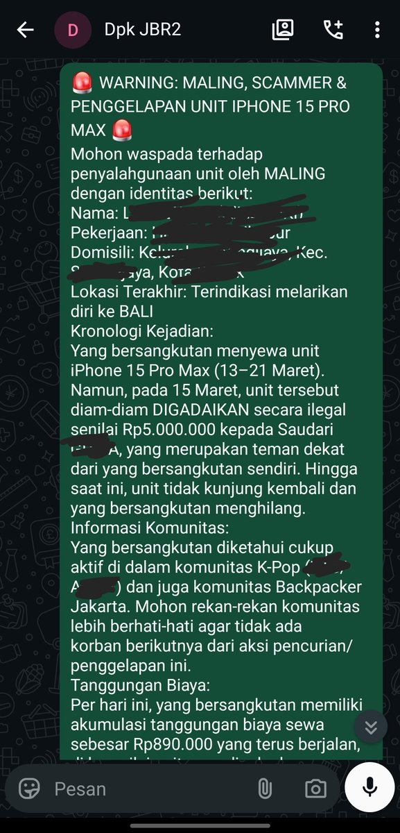 excelfangs's tweet photo. wownya pelaku penggelapan sewa hp seorang perempuan, dimana gw ga curiga karna ybs aktif di komunitas bacpacker &amp; kpop ternama

data diri ok, getcontact clean, profil sosialmedia bagus 

penipu itu gak kenal gender perempuan atau laki2 sama aja

hati2 pelaku masih aktif disosmed https://t.co/XxBgfgbzgB