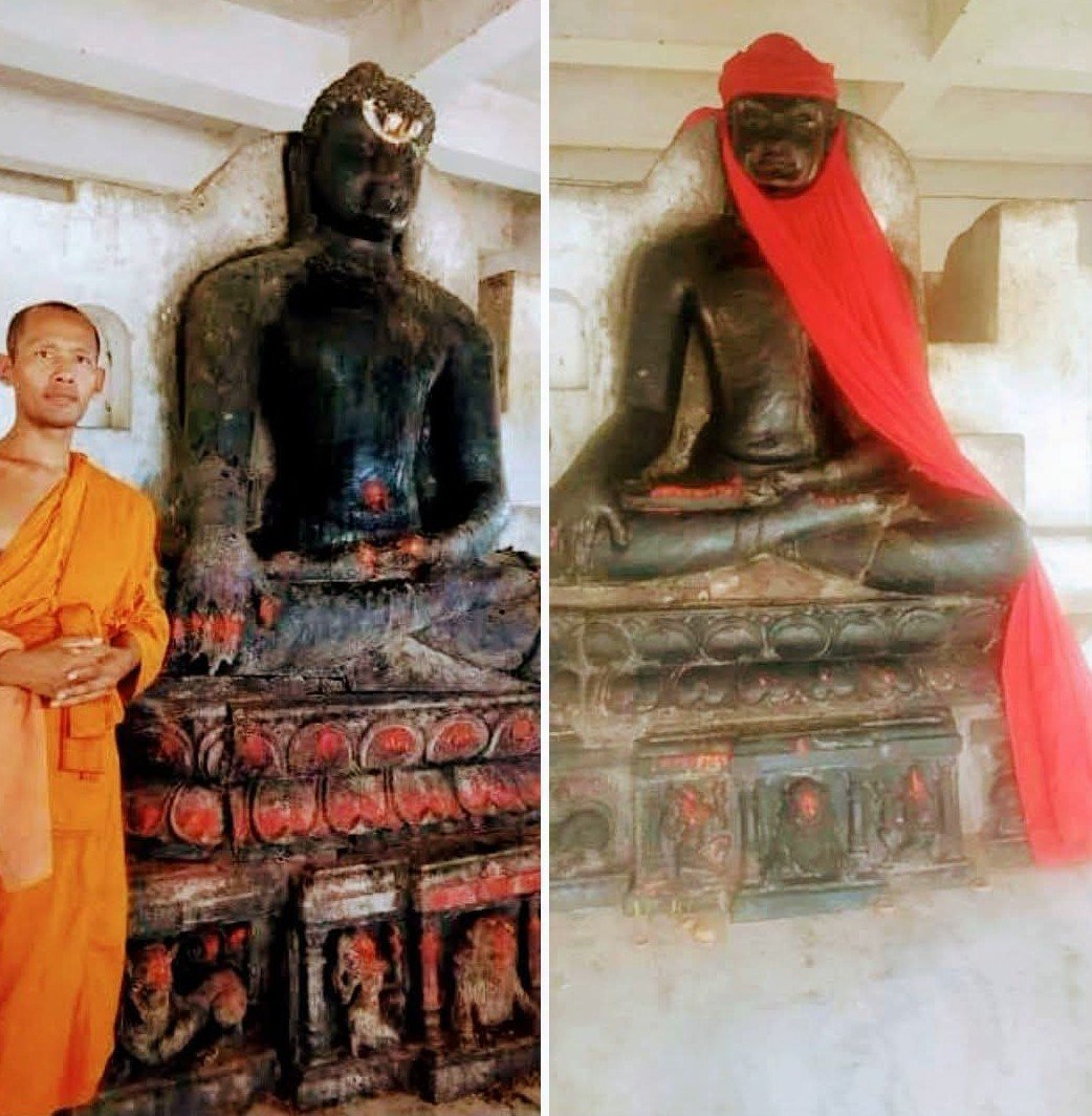 speak000000's tweet photo. नालंदा जिला में जहां "तथागत बुद्ध"  को तेलिया बाबा के रूप में पूजा जाता है...

वहां से पंद्रह किलोमीटर दूर तेतरावां गांव में बुद्ध को "भैरव बाबा" बताकर लोग पूजते...

जब लोगों ने तथागत की मूर्ति देखी तब इसका खुलासा हुआ और फिर इसे बौद्धों को सौंपा गया!

#गौतमबुद्ध https://t.co/bNhe6y2Hrl
