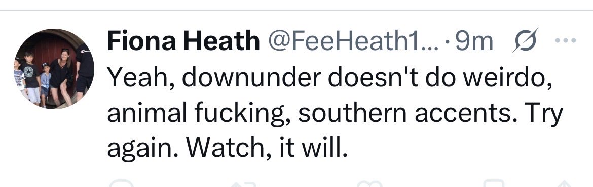 PrettyPinkFeIIa's tweet photo. @Justinisacuck @JRobbo @FeeHeath1975 @kiwiphysicianMD @MrDOThompson @iamAtheistGirl Bad news mum, kiwis love beastiality https://t.co/fi7k5PXBrW https://t.co/XmSZNn0EGl