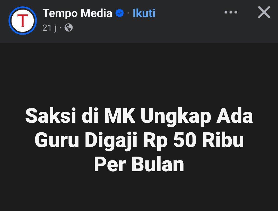 Dara_Cega's tweet photo. Kalau benar peduli masa depan anak-anak Indonesia, mulailah dari menghargai guru dan menjaga anggaran pendidikan. Jangan sampai MBG dan Kopdes dibangun dengan mengorbankan hak pendidikan rakyat. Karena bangsa besar lahir dari sekolah yang kuat, bukan dari prioritas yang keliru. https://t.co/nR8zXdlanF