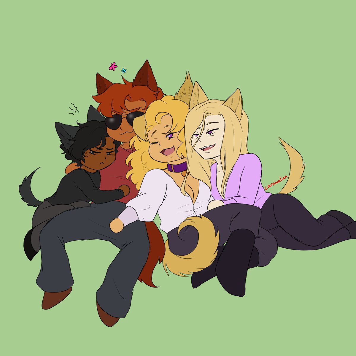 violynnights's tweet photo. I have been so sick, and darling friendo Pixel sent me these two little sparks of joy out of nowhere! Drawn by their partner @carnivalien! They're both based on two of my fics!! How To Piss Off The Warden and To The Wolves. I love them so much. 😭🥰😍 #tlt #thelockedtomb #fanfic https://t.co/QulFATSgiw