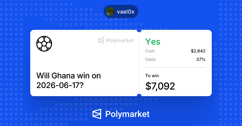 vael0x's tweet photo. bought ghana because they looked better on paper, spent 95 minutes learning why it was 37%, got bailed out anyway. crazy game. https://t.co/PFy7fWkAGg