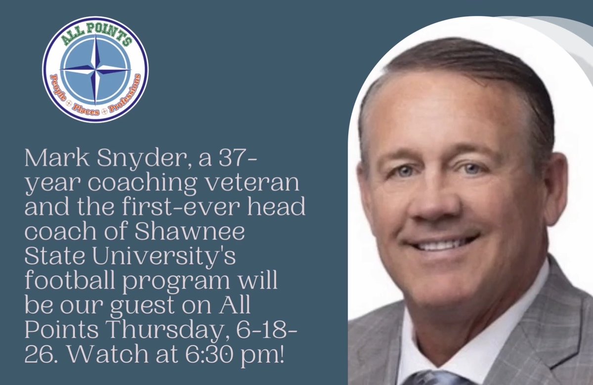 coachmarksnyder's tweet photo. Thursday June 18th 6:30pm EST
DLC Sports Network 🏈🐻💯
"The Runway to 2028" https://t.co/HwicY30lTH