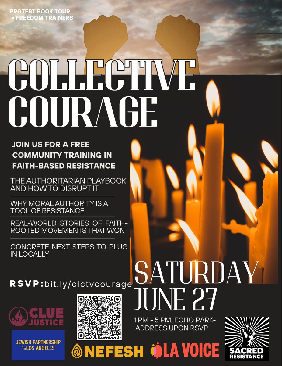 LA_Voice's tweet photo. In light of recent events we reignite our invitation to step into your courage and empower yourself with a free community training in collective resistance and democracy defense. https://t.co/UJkOjjc5WJ