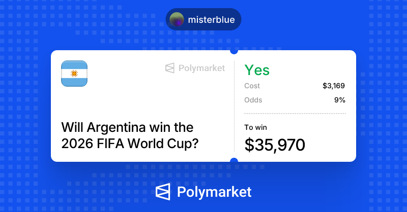 imisterblue's tweet photo. Part of today's profits added to Argentina https://t.co/6K9FUMxi9p