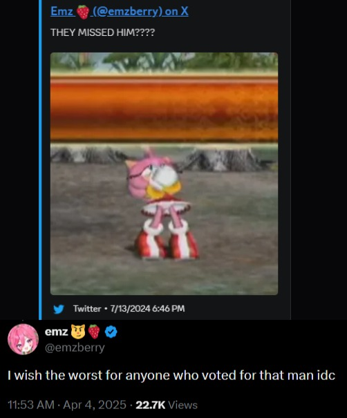 krack932's tweet photo. @StJude Hey @StJude. We're glad to see you partnering with Sonic to raise funds for kids.
However, we have a concern. One member of that stream wants the President to be assassinated, and antagonizes anyone who doesn't agree with her politically.

Is this something you support? https://t.co/NMqYtyHDCP