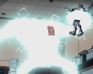 Toaster35751917's tweet photo. shame they redesigned him after his introductory episode to make him into another dumb, mute, monster for the Teen Titans to beat up, and got rid of the expressive computer chip face for one that's stiff and motionless https://t.co/3CTbPY0sEj