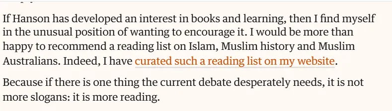 JeremyPoxon's tweet photo. defeating racist authoritarianism by linking Pauline to a reading list https://t.co/JfUkidwhSS