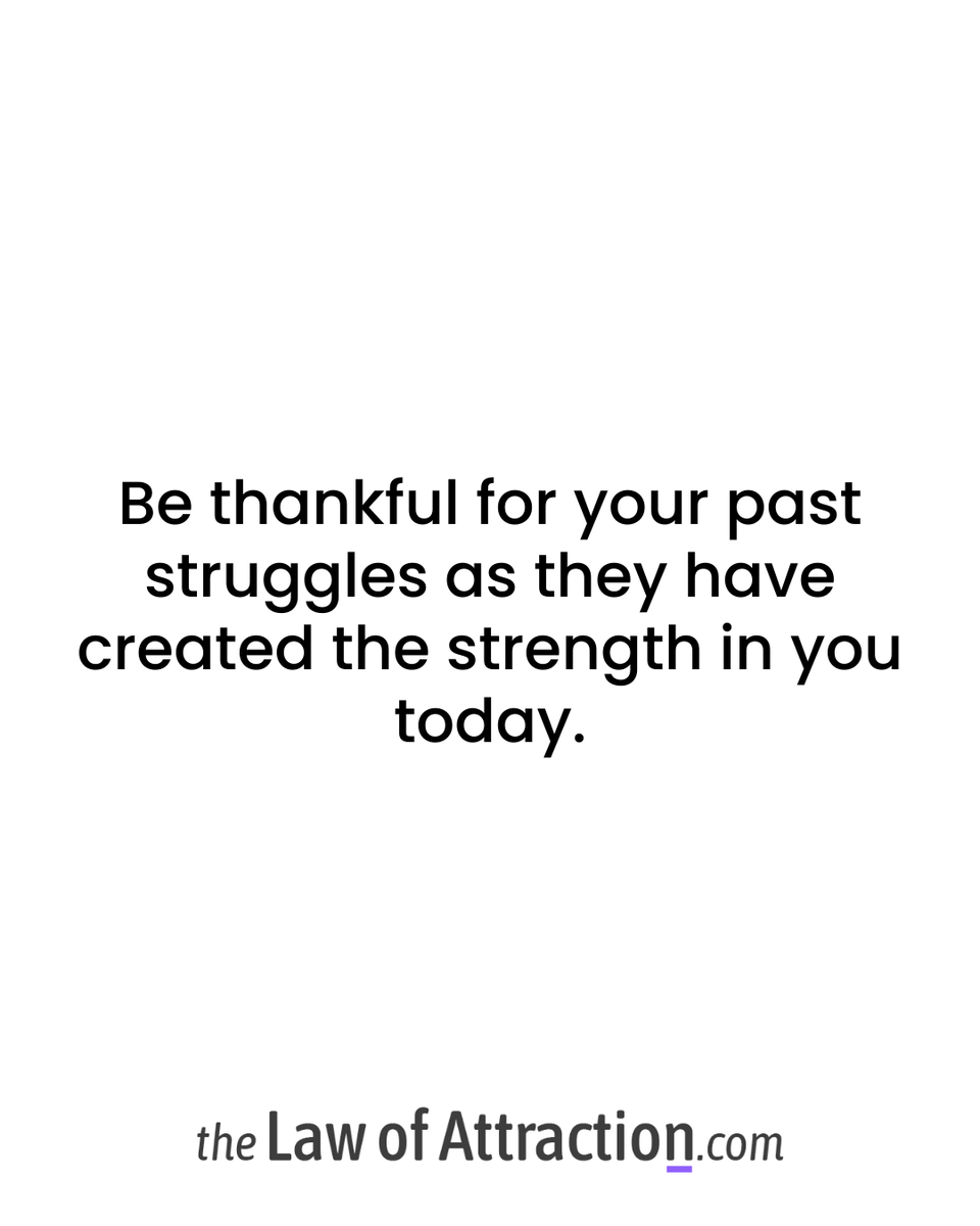 The_Secret_Law's tweet photo. The difficulties you overcame were simply tests that have permanently strengthened your mindset for resilience and achievement. Instead of dwelling on the past pain, logically reframe every struggle as a proven strategy that contributed directly to your present success. This clear perspective allows you to deliberately focus your energy on creating your desired future. Support our work by giving this post a like and a share.