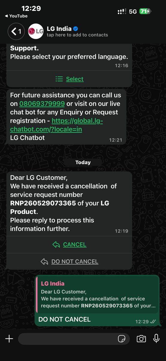 deepashekar1997's tweet photo. @LGIndia Do I need to say this again? https://t.co/g3V5DI7E9j