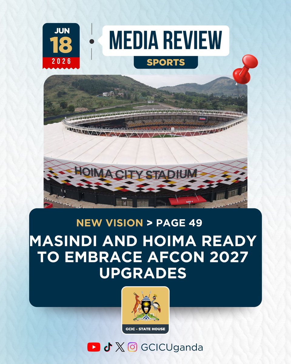 GovUganda's tweet photo. Government has allocated Ugx. 102 billion to hotel owners in Hoima and Masindi to upgrade their facilities to meet the five star standard recommended by Africa soccer governing body, CAF for AFCON next year. #OpenGovUg https://t.co/XMlBbPybmk