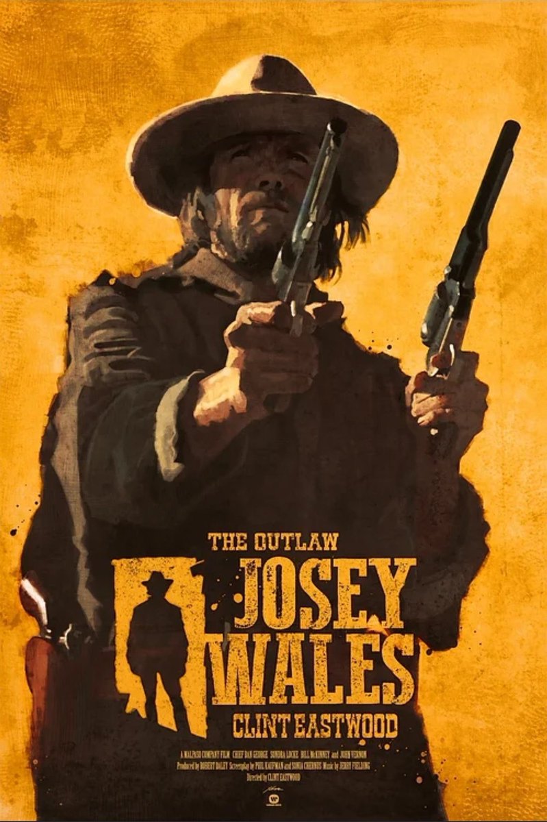 COCinemaWorld's tweet photo. 50 years of Clint Eastwood’s “The Outlaw Josey Wales”!

Deep dive coming soon!

#theoutlawjoseywales #clinteastwood #Western #Cinema https://t.co/NIf6iduh9m