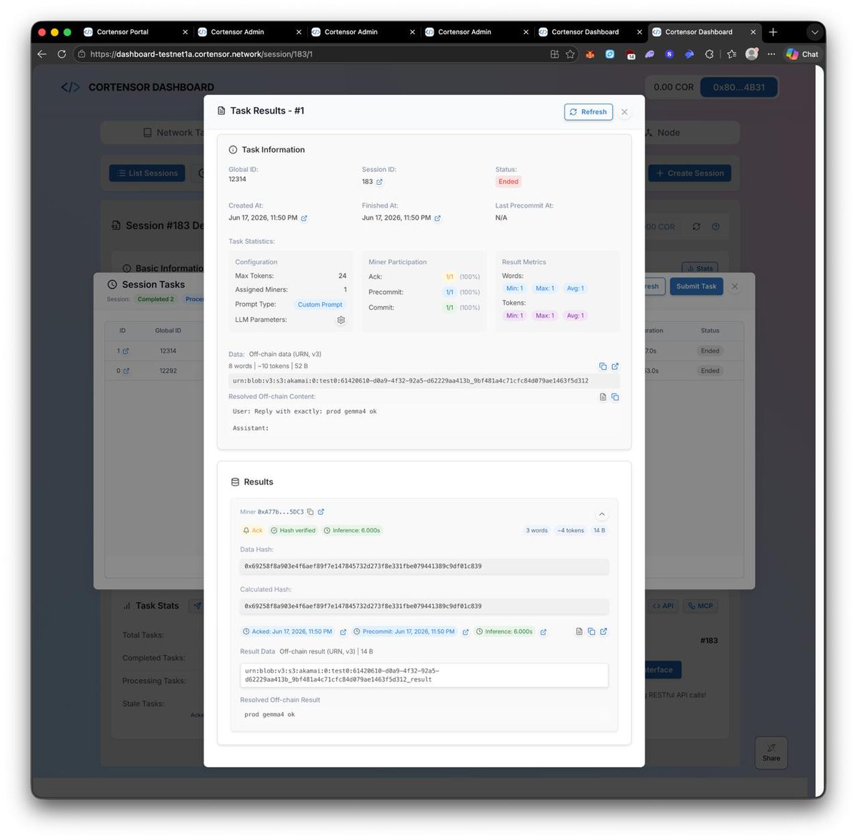 cortensor's tweet photo. 🛠️ DevLog – Portal Multi-Model Routing Works in Basic Form

A quick follow-up on the Portal model-routing side.

🔹 Current progress  
- We made adjustments on the API Gateway so different model combinations are easier to reconfigure  
- We then tested the latest combo, which currently consists of:
  - 2 gemma4
  - 1 qwen
  - the rest oss-20b

🔹 What we confirmed  
- At least in this current setup, model routing is working in basic form  
- We were able to confirm routing into gemma4 as well

Reference:
- https://t.co/KVh5Vma5nV

🔹 Current context  
- This is still running on only a few nodes for now  
- So the current result is more of a basic proof that the routing path works, not the final shape of a broader multi-model pool yet  

🔹 What’s next  
- We’ll keep testing this further  
- Then continue iterating and improving the multi-model routing path from there  

#Cortensor #DevLog #Portal #APIGateway #Routing #AIInfra