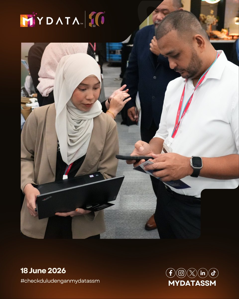 MYDATASSM's tweet photo. essential for growth. We hope to see you again soon, and don’t forget to Check Dulu!

#checkduludenganmydatassm #segalanyamudahmydatassm #checkdulu #iusemydata #easewithmydata https://t.co/19BIy6llPY