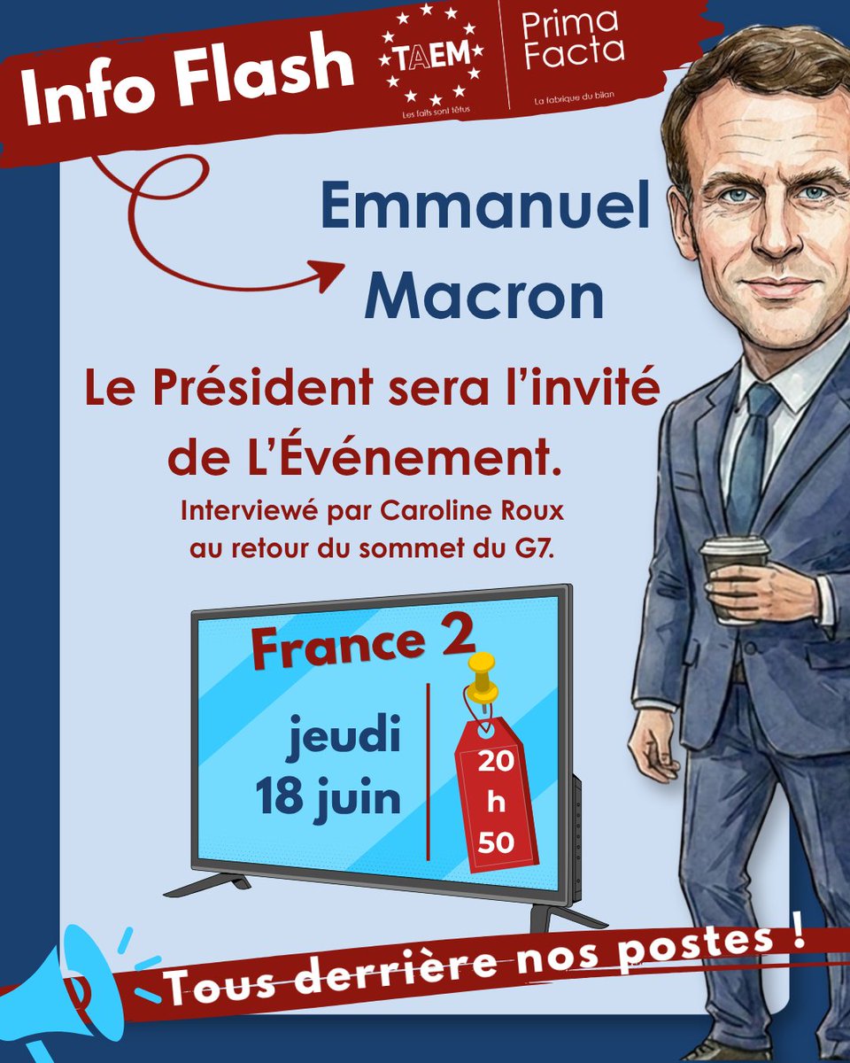 LaetitiaBesnier's tweet photo. Ce soir, l'essentiel sera d'écouter et de comprendre. Ukraine, Moyen-Orient, économie mondiale, IA : des sujets majeurs au cœur de @LevenementFTV avec @EmmanuelMacron. 🇫🇷🌍 #LEvenement #TAEM https://t.co/D5HMMRWoSG