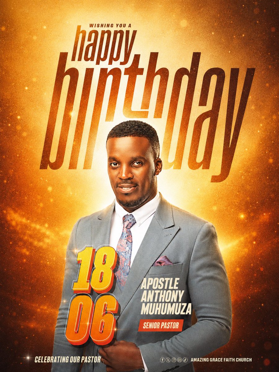 Amazing_GraceCh's tweet photo. Happy birthday, Apostle Anthony Muhumuza. 

Thank you for the selfless, consistent sacrifice of being a spiritual father, mentor, and teaching us the ways of God that have transformed our lives. 

The LORD Honor you with a Kingdom Harvest so marvelous, and special to you. https://t.co/0VSJQNgeUz