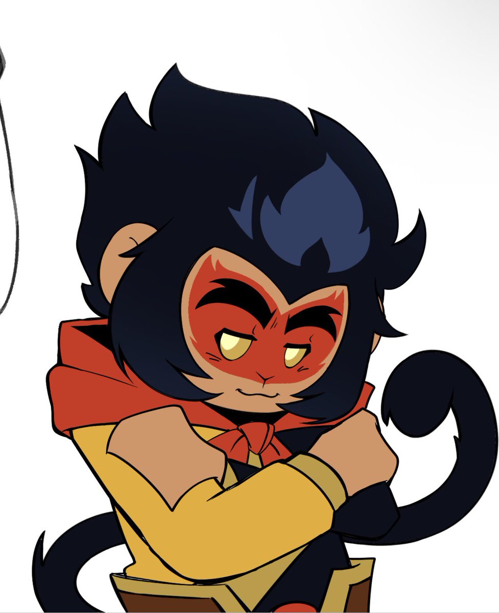 lemonlancey's tweet photo. some WIPS for day 3 of learning the LMK artstyle 🍑
#shadowpeach #peachshadow #legomonkiekid #macaque #sunwukong https://t.co/q8OWyuYIpt