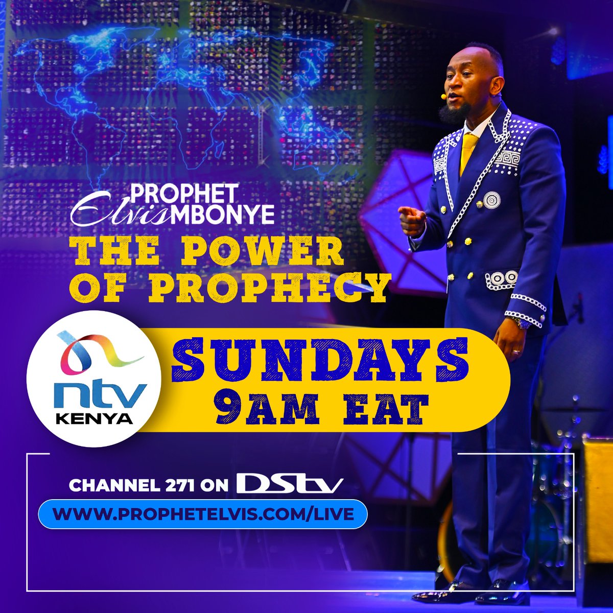 NationAfrica's tweet photo. Tune in to NTV Kenya this Sunday at 9:00 AM.for a captivating episode of "The Power of Prophecy "by Prophet Elvis Mbonye

#ProphetElvisMbonye https://t.co/CskYyJk8fL
