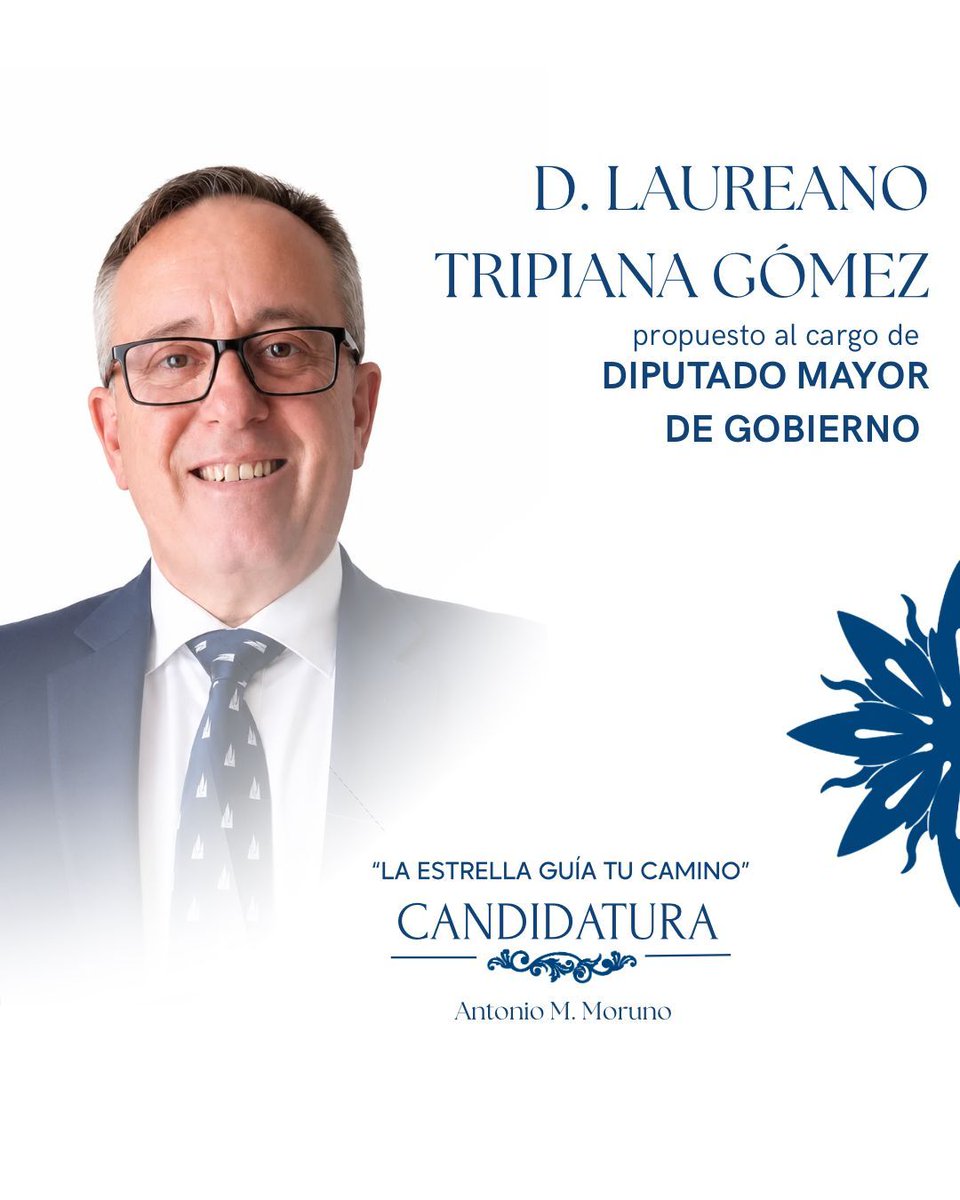 Candid_Moruno's tweet photo. Hoy, compartimos al equipo de diputación mayor de gobierno. Formado por Laureano Tripiana Gómez como diputado mayor y Manuel Vera Tocano como su mano derecha y adjunto a este equipo. https://t.co/Fx4A7P50IW