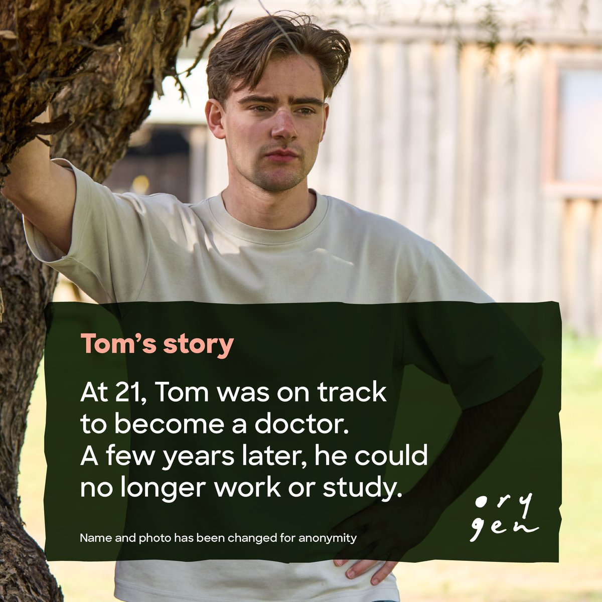 orygen_aus's tweet photo. As the world's leading organisation focused entirely on the prevention and early intervention of youth mental ill-health, everything Orygen does is about progressing better outcomes for young people like Tom. https://t.co/x3sut6zlOz