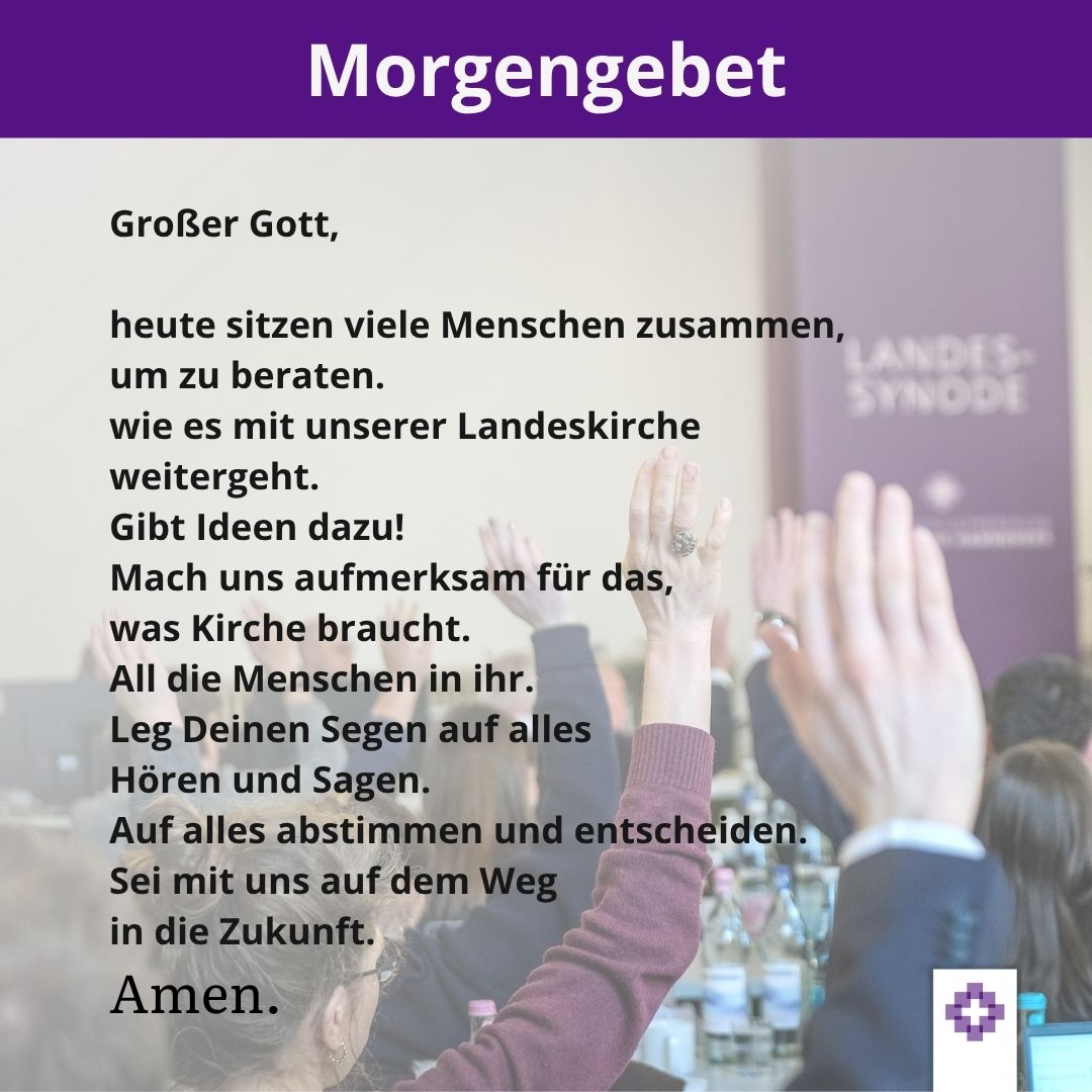 kirchehannovers's tweet photo. Mit offenen Ohren und wachen Augen gehen wir in einen neuen Tag...

#Landessynode #Landeskirche #Gebet #Wach #Mitmachen #Zukunft https://t.co/JfMS1dK5EM