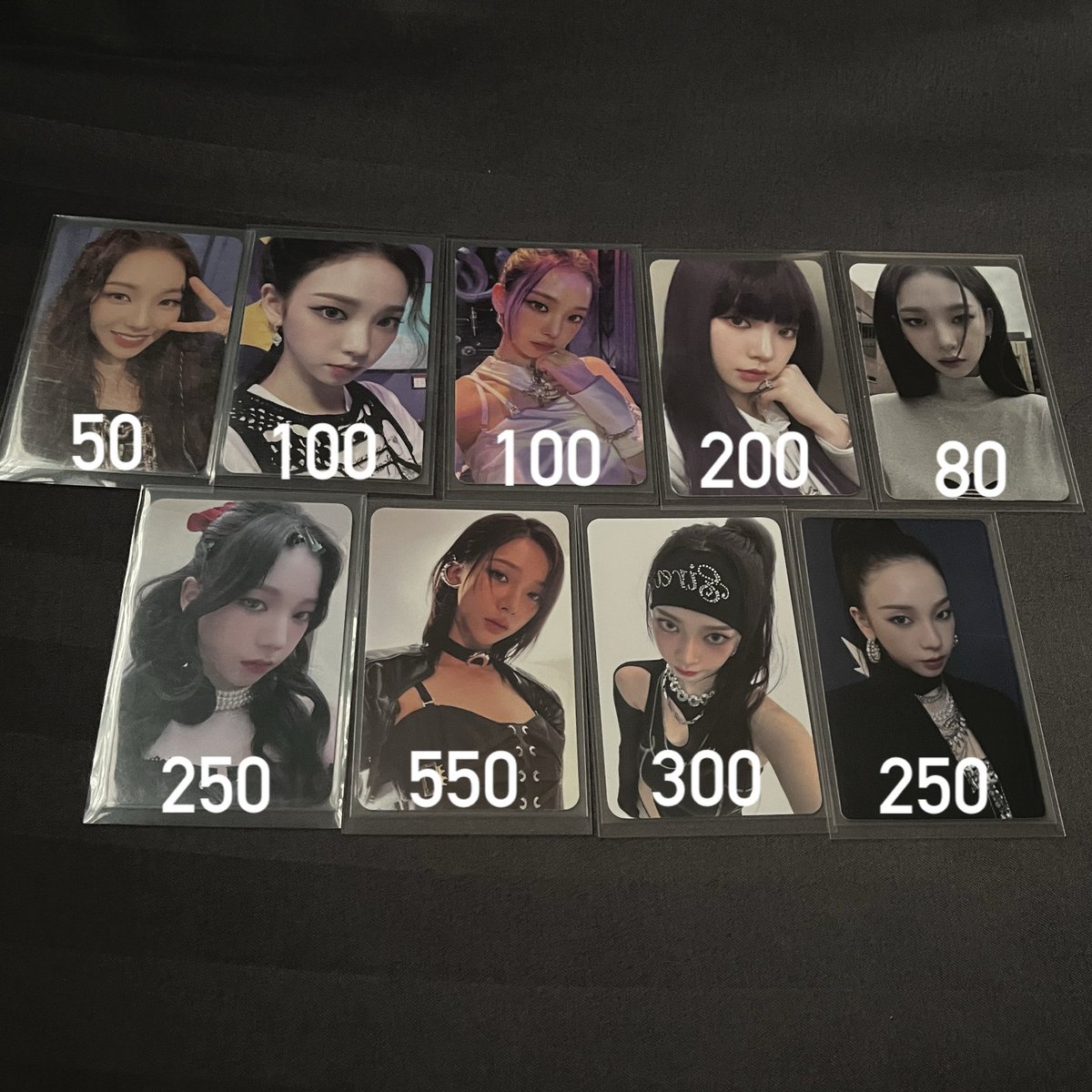rinabaerene's tweet photo. aespa wts lfb ph

— prices on pic
- most are in good condi but still, x sensi
- PAYO or DOP (₱1k up only)

MOD: J&amp;T direct
MOP: GCash

karina giselle winter ningning aespa photocards https://t.co/xyTX2Lsr7J