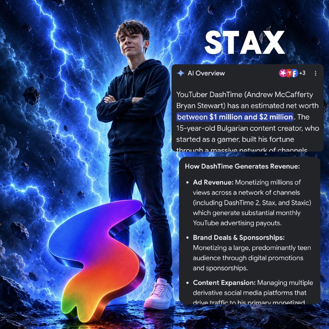 DashTime_real's tweet photo. MILLIONAIRE AT AGE 15! Stax CEO and Owner- Andrew Stewart https://t.co/rWtqUH2NFK