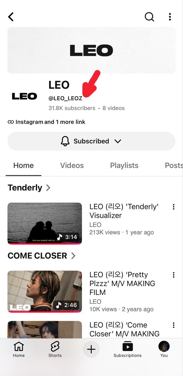 lolforleo's tweet photo. Idk if it’s old information but I just noticed that his youtube channel name is leo_leoz https://t.co/7cD68HNUZq