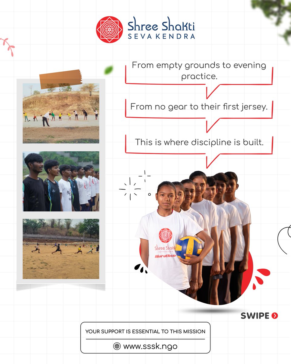 NGO_SSSK's tweet photo. 🏏 Every child deserves a chance to play, learn & grow.
At SSK, sports build discipline, teamwork & confidence—from empty grounds to self-belief.
“ભીખે નહીં, પણ ભણવા જઈએ”
.
.
.
#SSK #ChildEmpowerment #SportsForDevelopment #EducationForAll https://t.co/r8asoi3XJ2