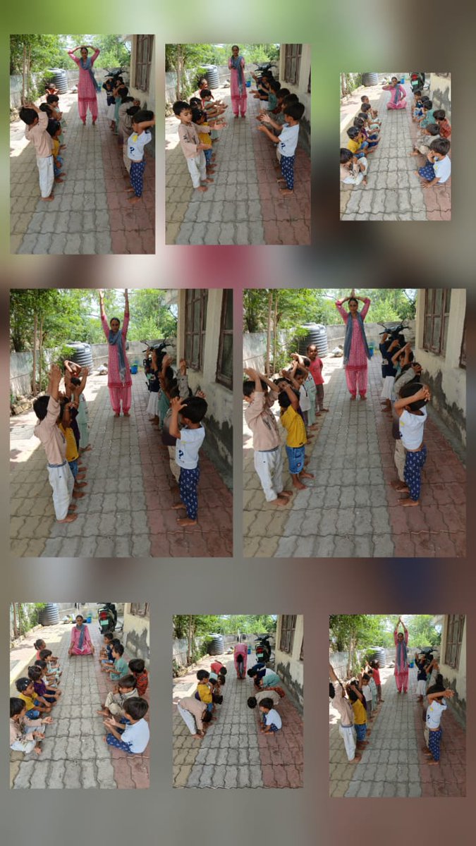 Tankaraicds's tweet photo. Icds tankara 
તા. ૧૮/૬/૨૦૨૬ 
ઇન્ટરનેશનલ યોગ દિવસ ના ભાગ રૂપે આજ રોજ આ.વા કેન્દ્ર ના બાળકોને યોગ કરાવતા આ.વા કાર્યકર તેડગર બહેનો. https://t.co/BCVuFilr0p