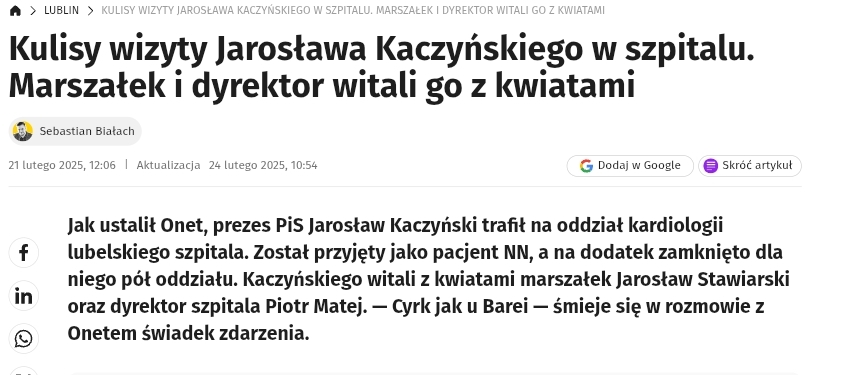 MatSolec's tweet photo. @mblaszczak A kwiaty były? https://t.co/zzWCaunBPZ