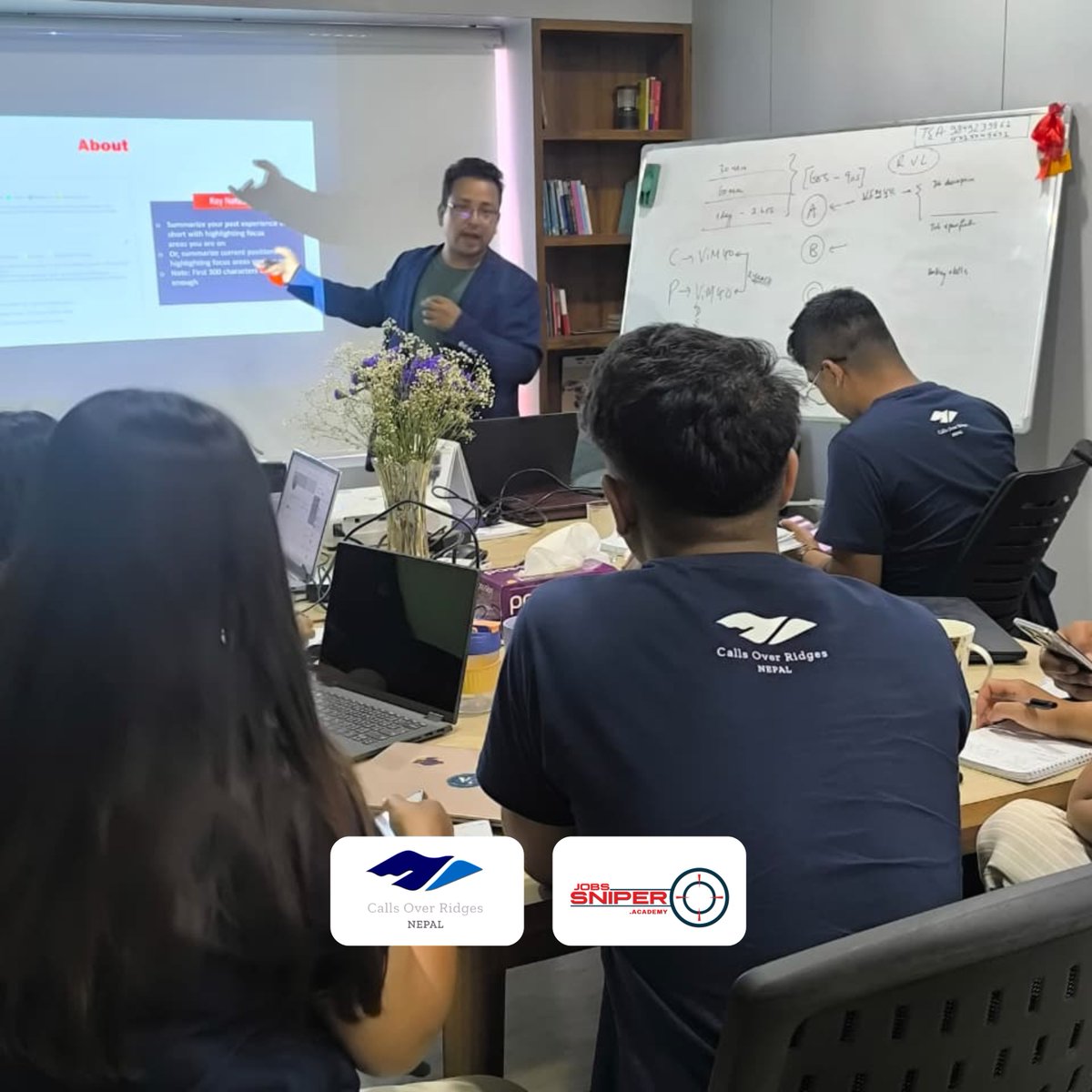 Jobssniper37725's tweet photo. LinkedIn Optimization Session at Calls Over Ridges Nepal
Our Co-founder, Ujjwal Poudel, successfully facilitated a LinkedIn Optimization Session for the team at Calls Over Ridges Nepal under their Wednesday Program.
#JobssniperAcademy #CallsOverRidgesNepal
#LinkedInOptimization https://t.co/ohISCcd906