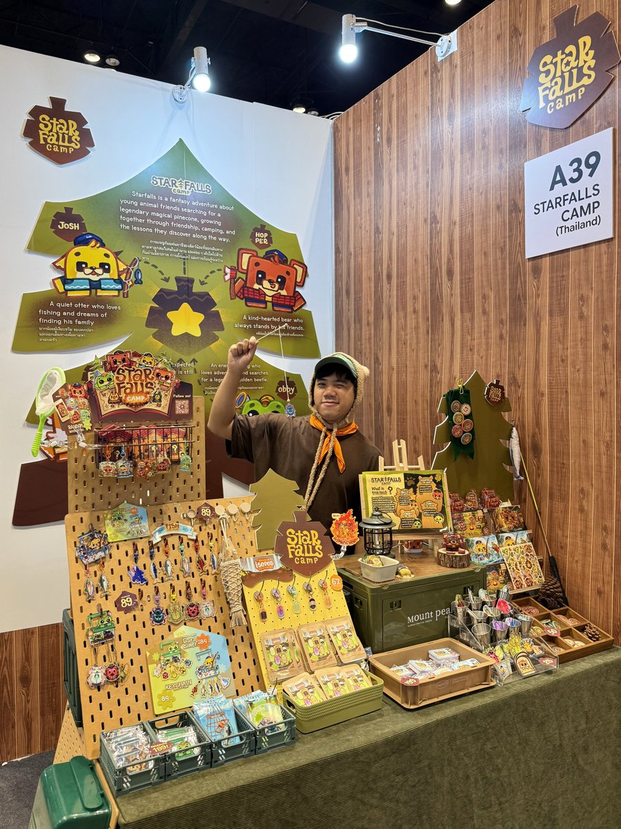 starfalls_camp's tweet photo. Starfalls cam biggest booth ever! Let’s go finding starpine with me 🌲🐻
- Booth A39
- The Pop at Central world pulse fl.7
- 18-21 June
#THEPOP2026 #THEPOP https://t.co/roMMV7Ae8i